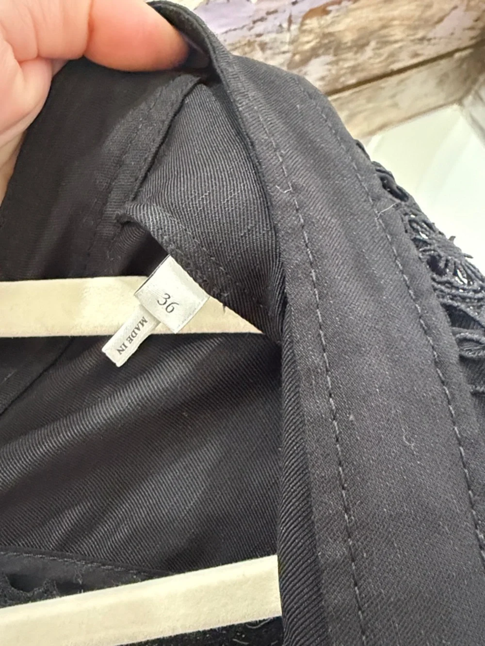 Sandro Black Nayane Linen Romper - Picture 5 of 5